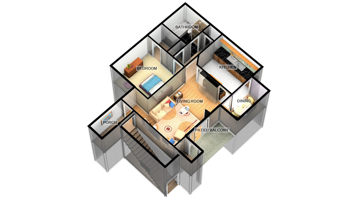 1x1 - 1 Bed, 1 Bath (60% Income Restricted)