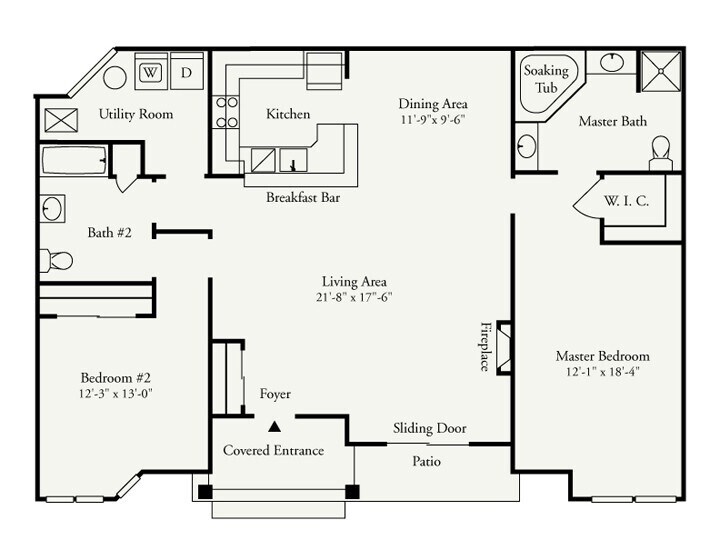 Floor Plan - Orchid I Interior (No Garage) Premium (LVT only)