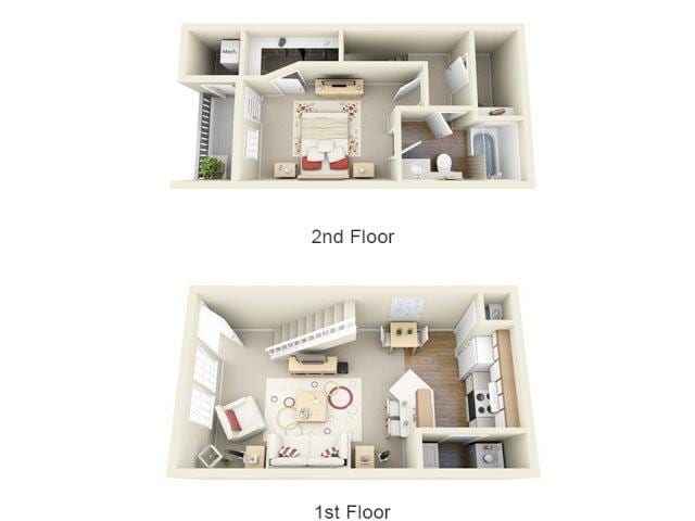Wisteria -3D Floorplan - Wisteria