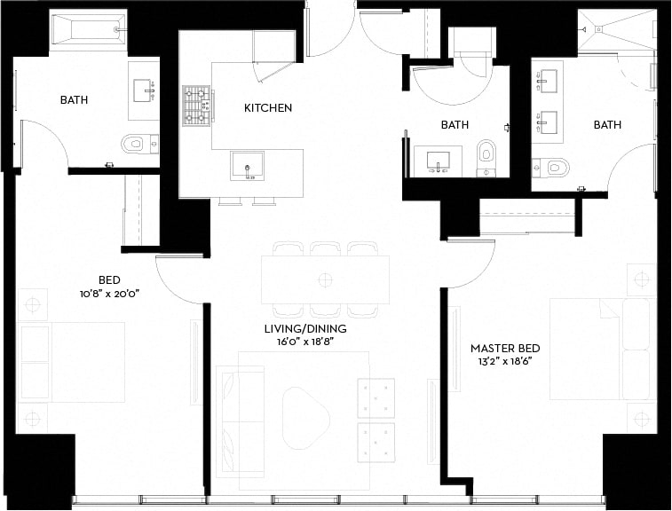 Floor Plan - 2S-B