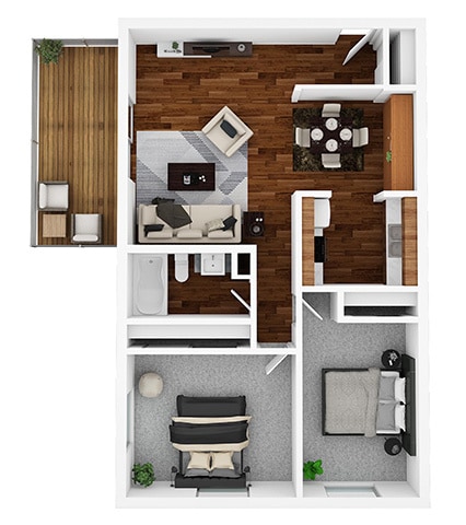 Floor Plan - 2x1 Eldorado