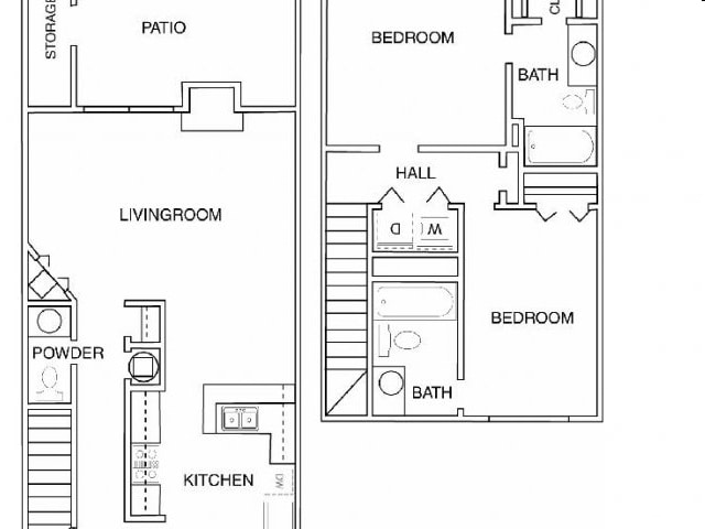 2BR/2.5BA - 2BR Townhome