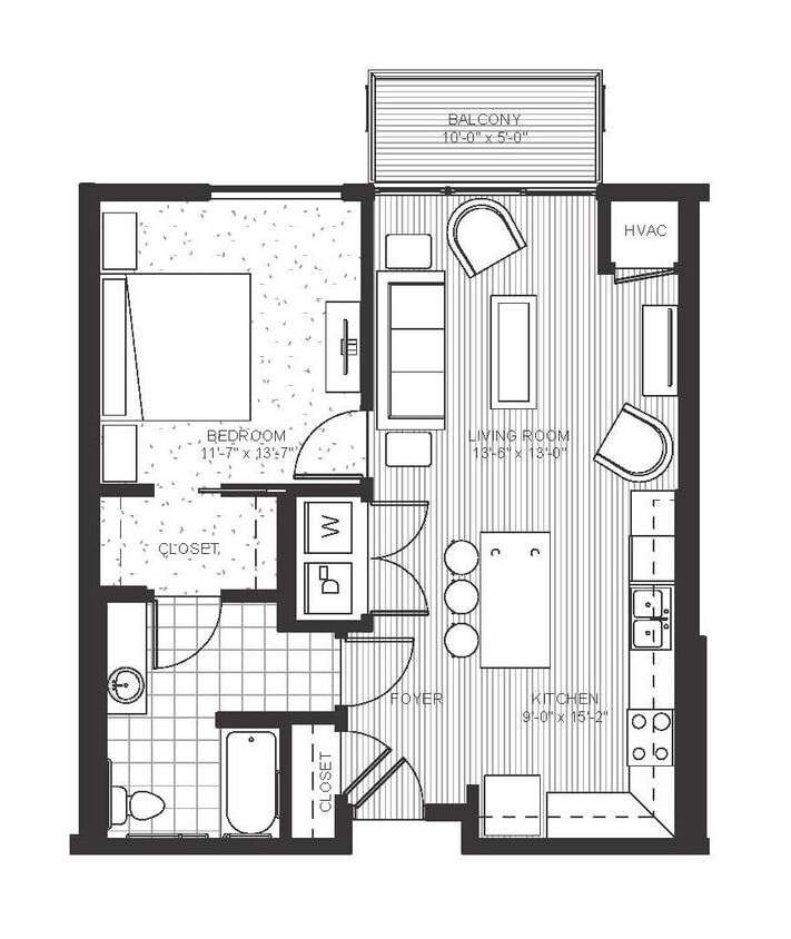 Ellipse on Excelsior and E2 - E2 - Neon - 1 Beds - 1 Baths - 714 Sq. ft. - E2 - Neon-A