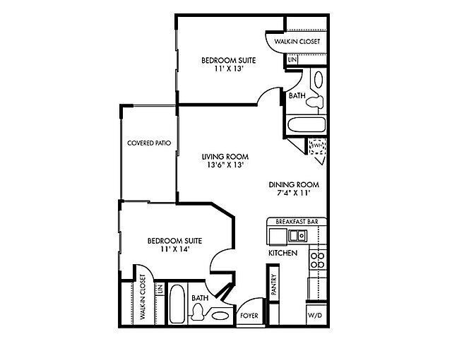 Floor Plan - 2 Bedroom