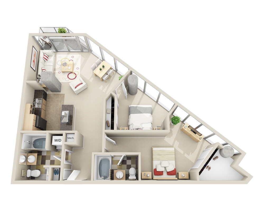 Floor Plan - Midrise B2J