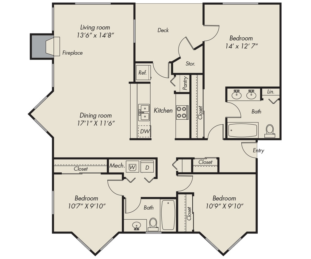 Floor Plan - 1274-r