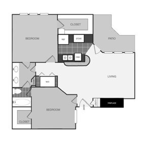 Floor Plan - B1 - The Blake