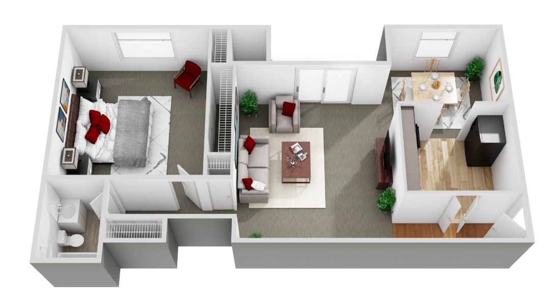 Floor Plan - 1BR