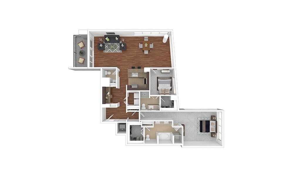 Floor Plan - The Uptown