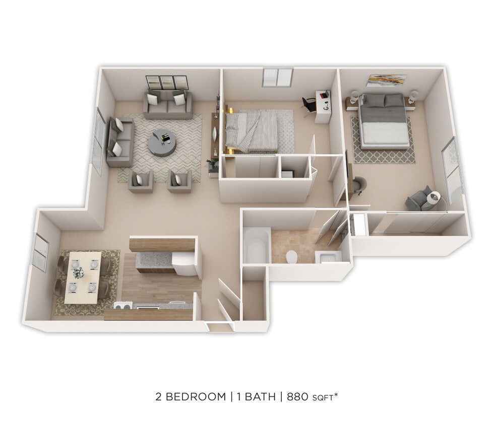 Floor Plan - Two Bedroom