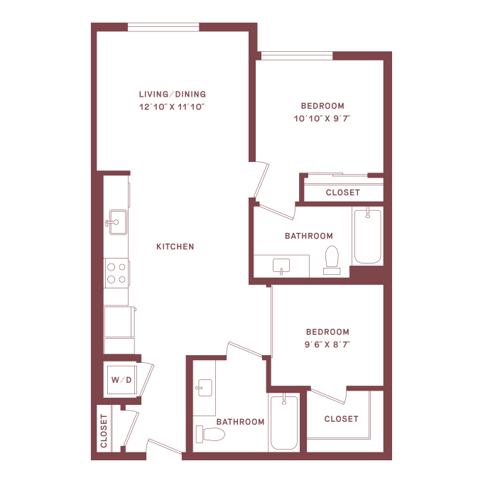 Floor Plan - B2B-W