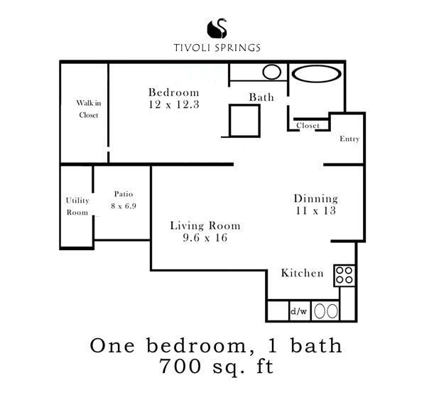 1BR/1BA - Springs 1/1