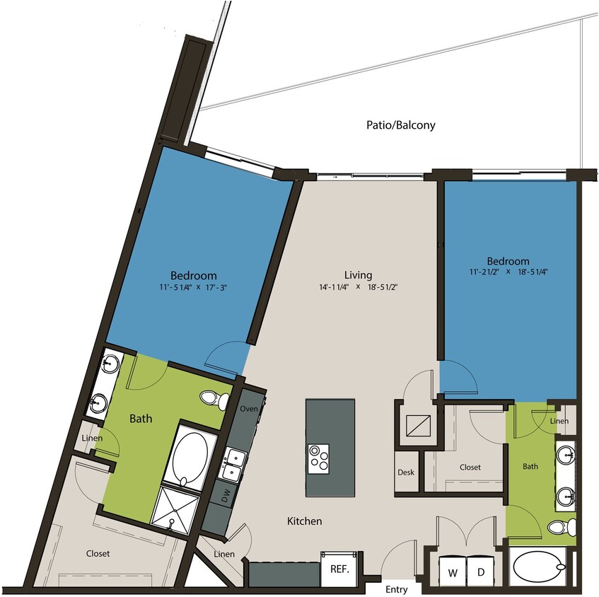 Floor Plan - 2J