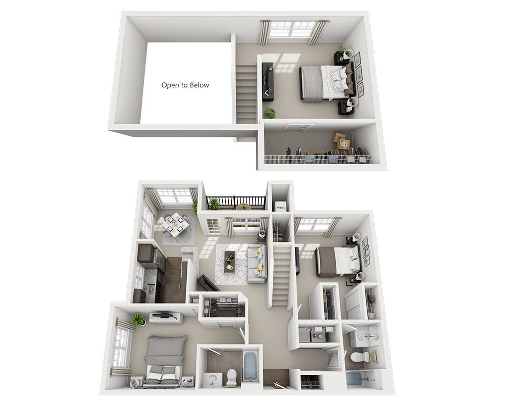 Floor Plan - Buchman Loft (B2CL)