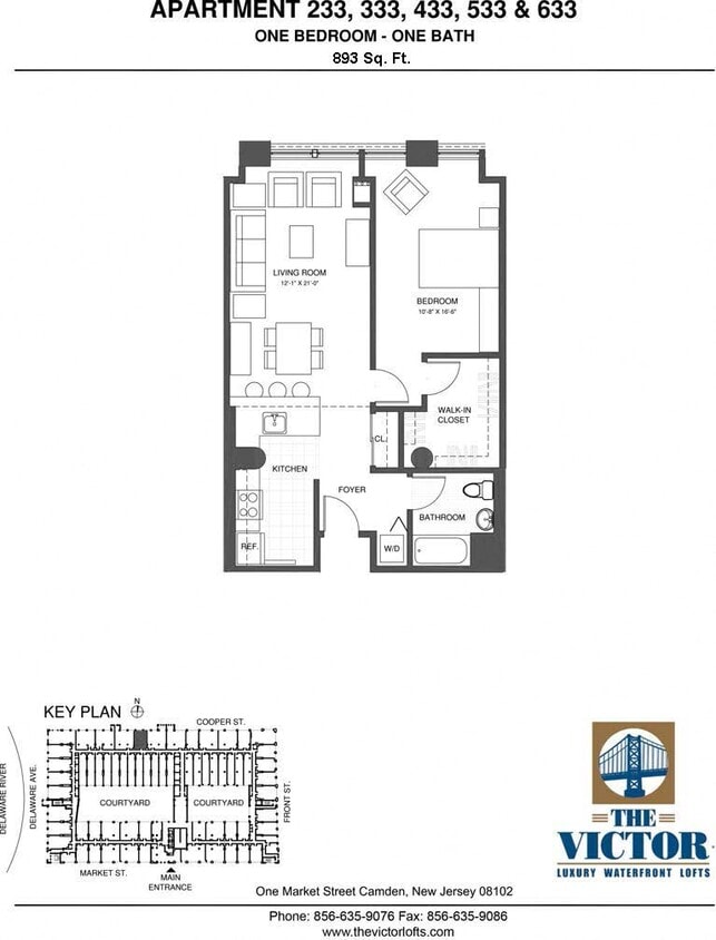 Floor Plan - 1 Bed/1 Bath