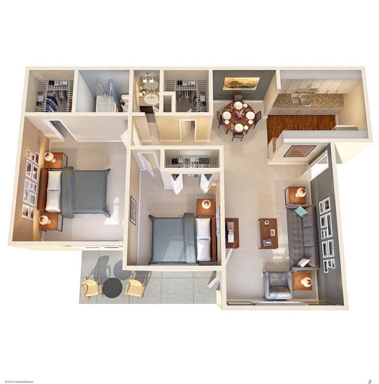 turtle pointe raleigh 780.jpg - 2 bed/1 bath