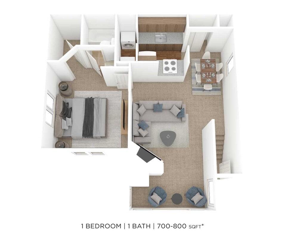 Floor Plan - One Bedroom