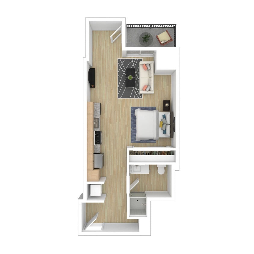 Floor Plan - 144 Studio North