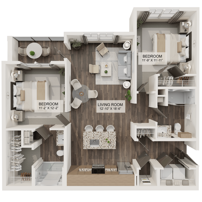 Floor Plan - The Menendez (B1A)