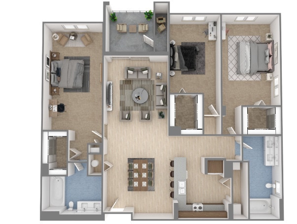 THE PLUMERIA 3bed2bath 1409sq - The Plumeria