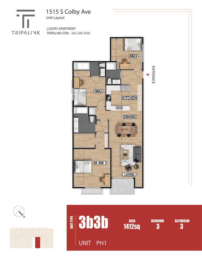 Floor Plan - Unit PH1