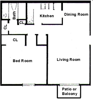 Floor Plan - 1X1
