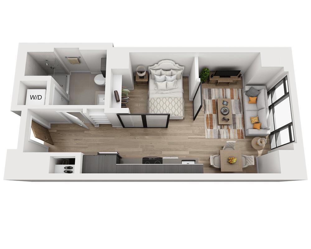 Floor Plan - Studio E1Y
