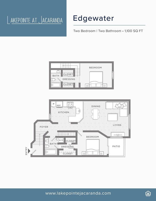 Floor Plan - Edgewater (Townhome)