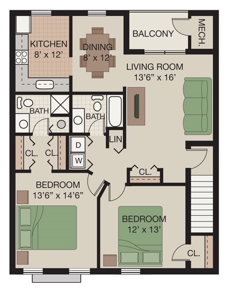 Floor Plan - Bristol (second floor)