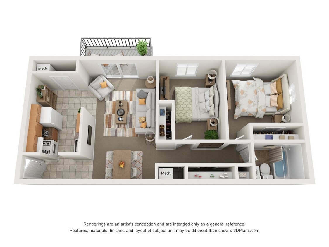 Floor Plan - 2x1 B RH