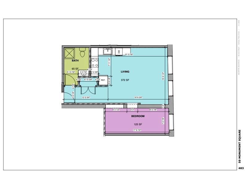 Floor Plan - 50 Monument Square, Unit 403