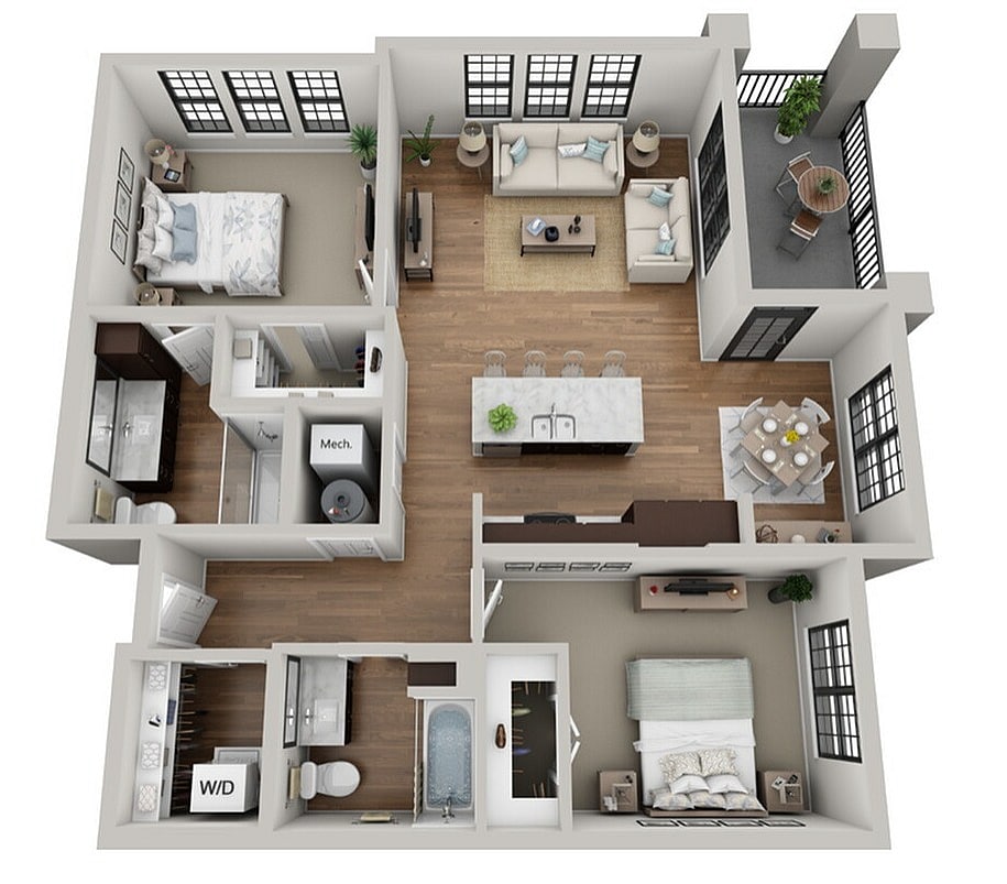 Floor Plan 2D | Arrabelle Apartments | Apartments in Cedarburg, WI - 2D