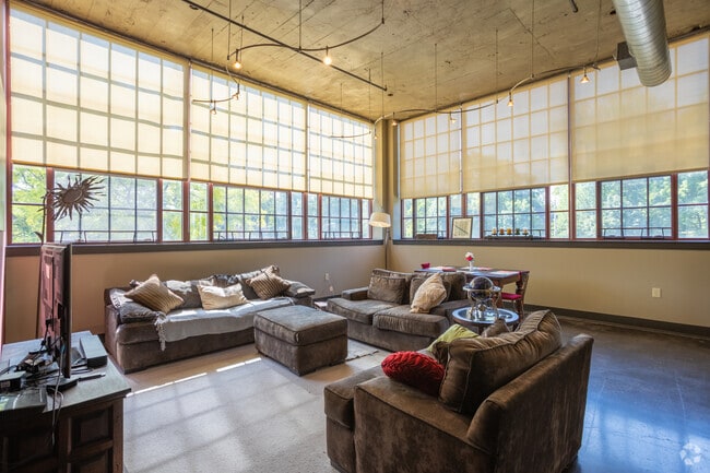 Daybreak - Living Room - Motor Wheel Lofts