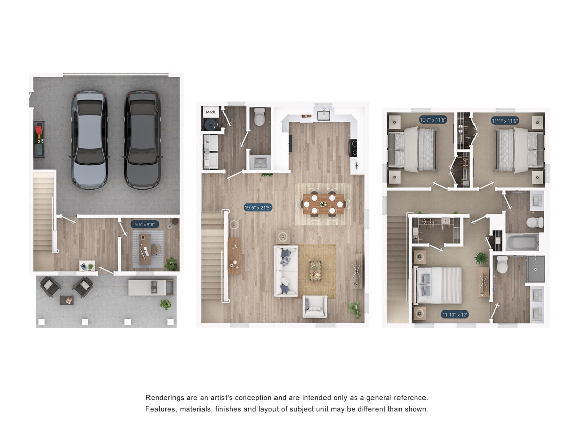 Floor Plan - Cottage C1 + Den