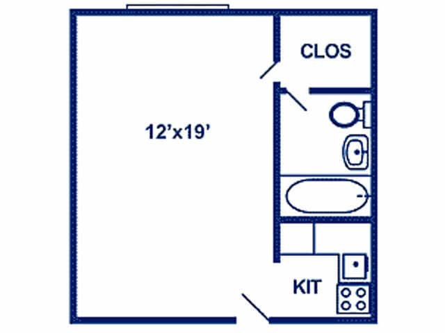 Floorplan - Studio/Efficiency*
