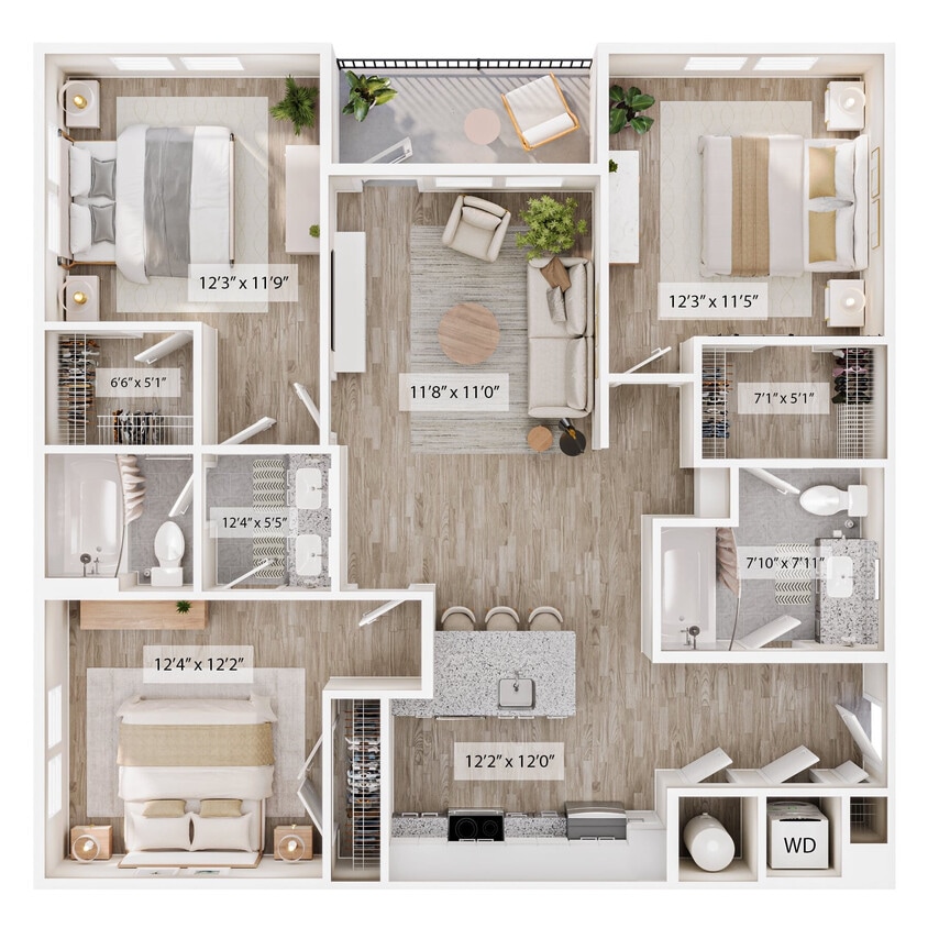 Floor Plan - The Triple