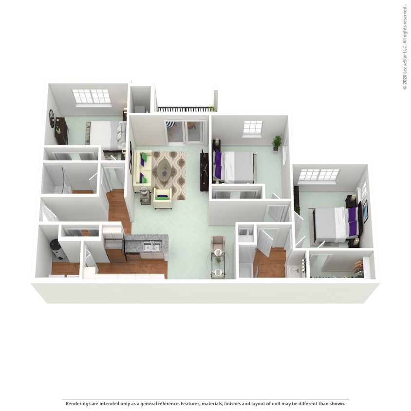 Floor Plan - 3 Bed MMI Standard