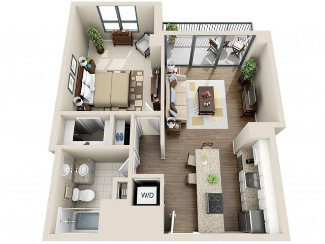 1 Bedroom 1 Bath / 04 - 1 bed 1 bath / 04