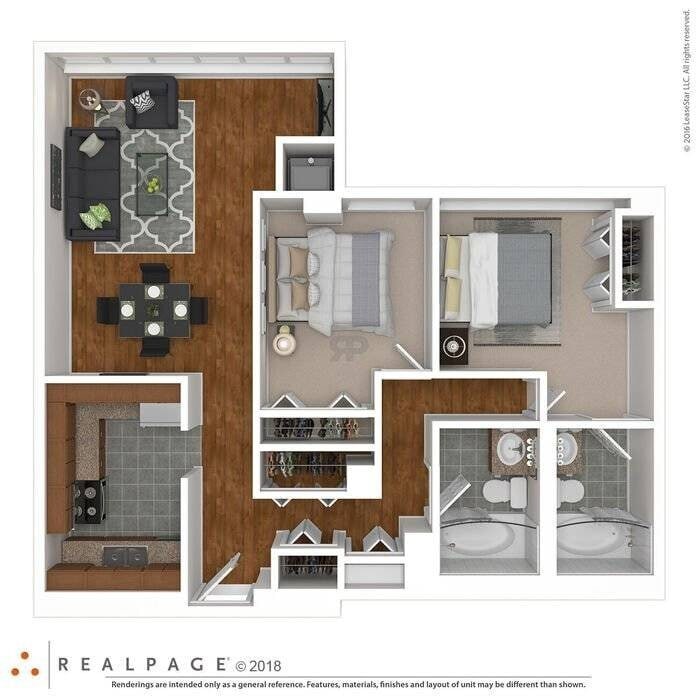 Floor Plan - 2BR - 2BTH Penthouse