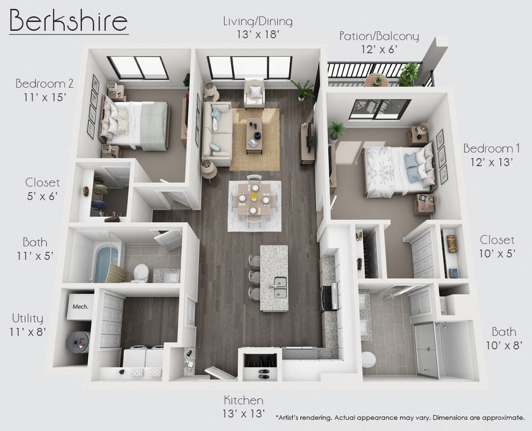 Floor Plan - The Berkshire