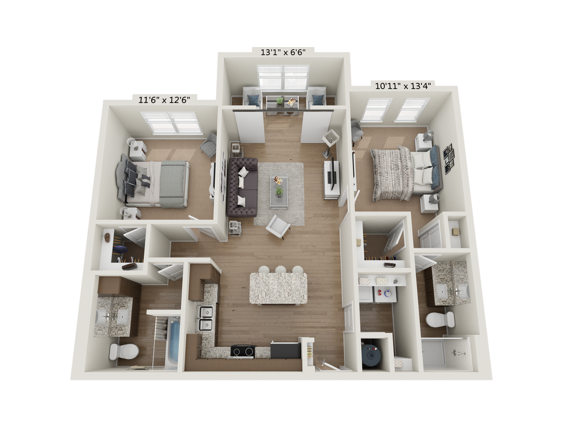 Floor Plan - 2BR