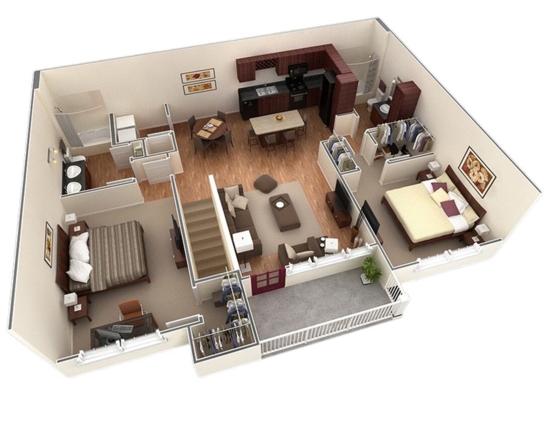 B4 Secretariat_2Bed_2Bath_1185 Sq Ft - B4 Secretariat plus garage - 2 Bedroom, 2 Bathroom