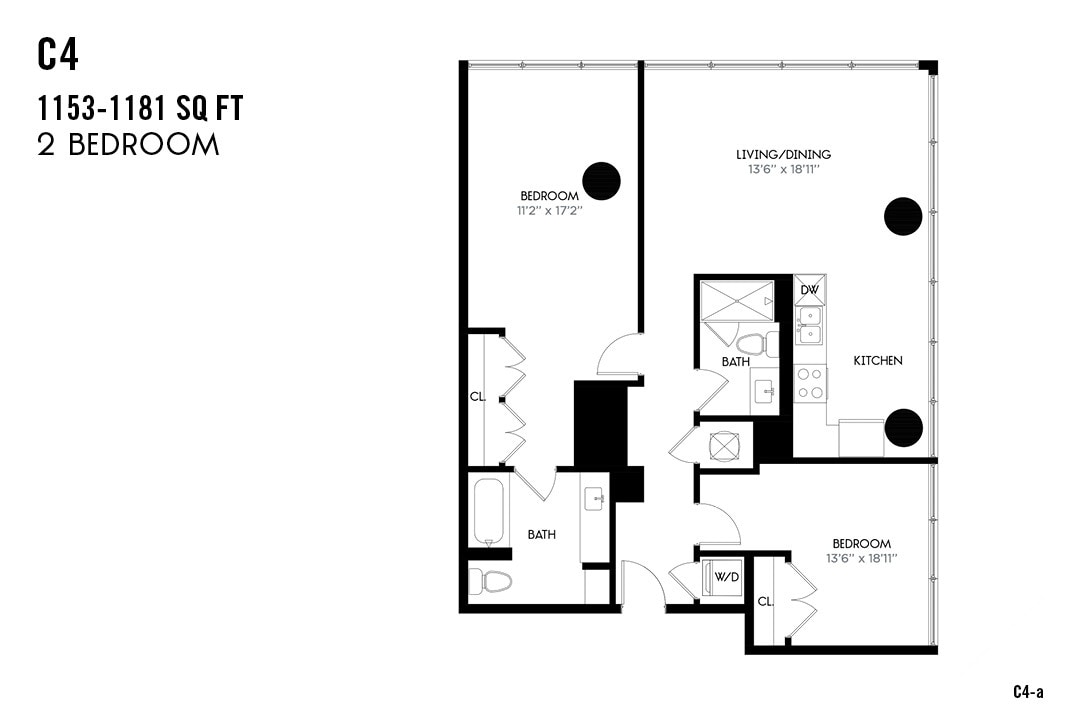 Floor Plan - Two Bedroom C4