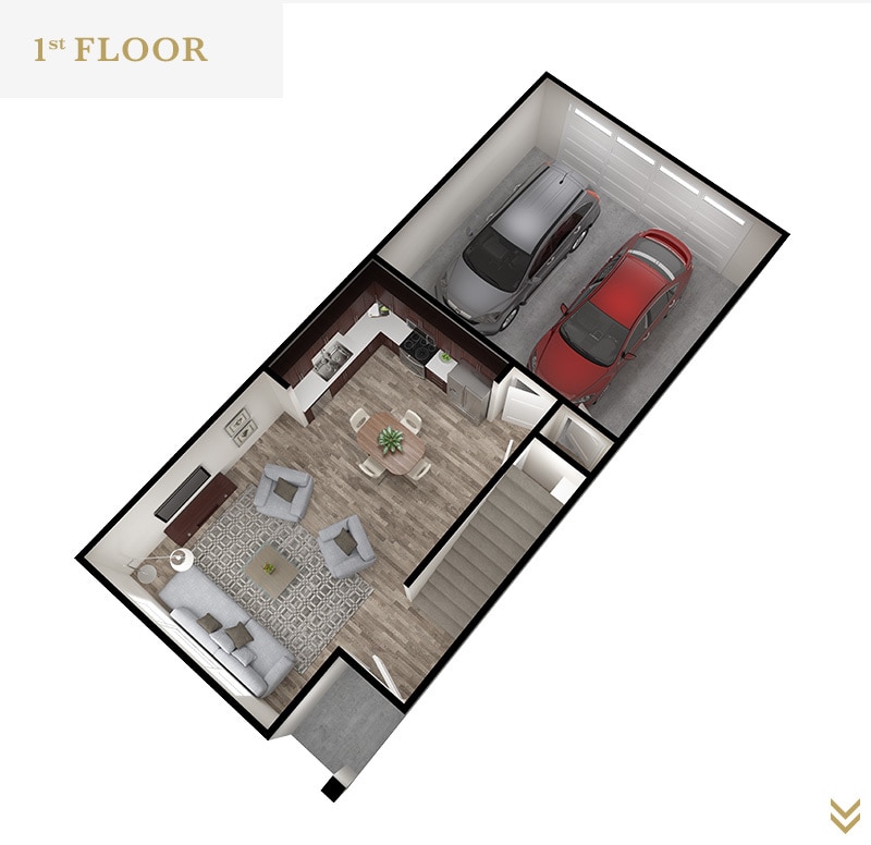 Floor Plan - Arrowhead 3-Bed