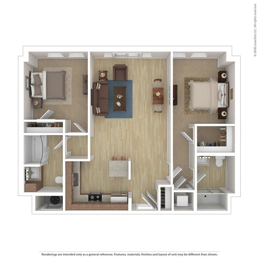 Floor Plan - Aria 2 Bedroom C2