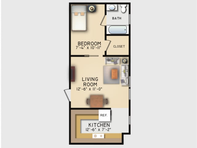 Floor Plan - 1E