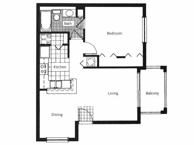 1 Bed 1 Bath - A1