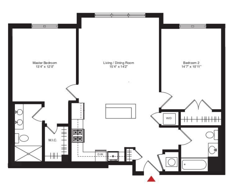 1100 Jefferson Street/1101 Madison Street - bc07 2 Bed/2 Bath