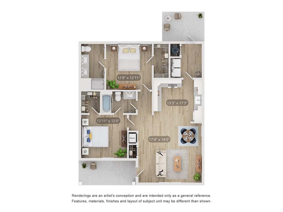 Floor Plan - Cottage B1
