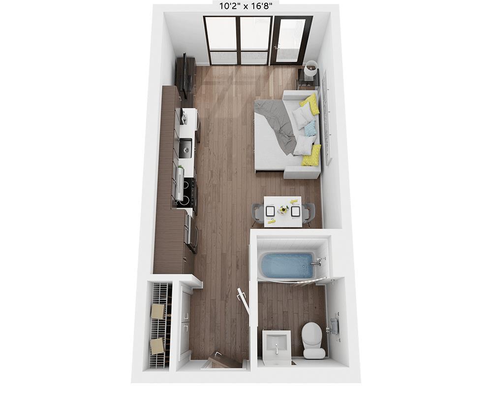 Floor Plan - Studio E1C
